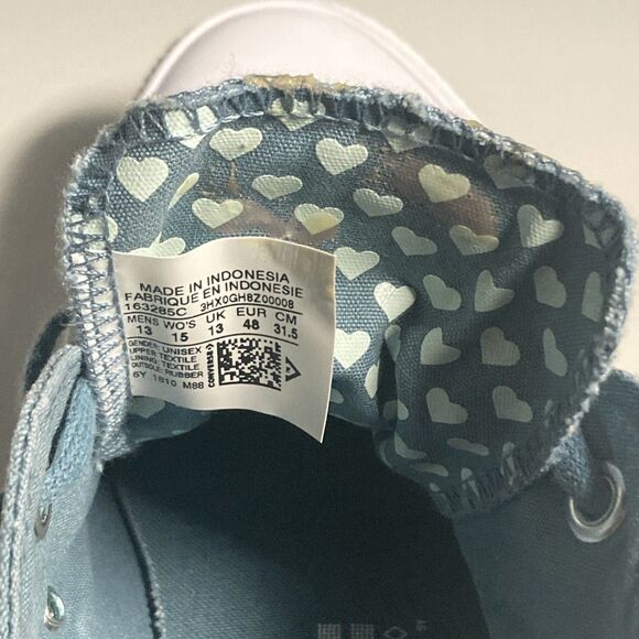 Converse All Star Low Top Celestial Teal Sneakers (Men Size 13/W 15) Shoes - Picture 5 of 7